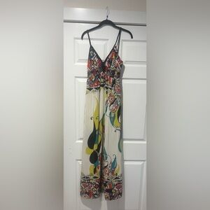 Vibrant Multicolor Backless Dress